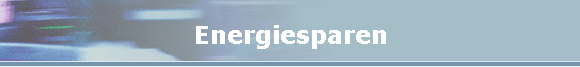 Energiesparen